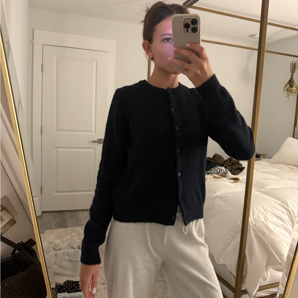 h&m navy cardigan